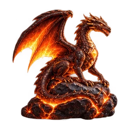 The Cinder Dragon Wild symbol from Books of Living Ember